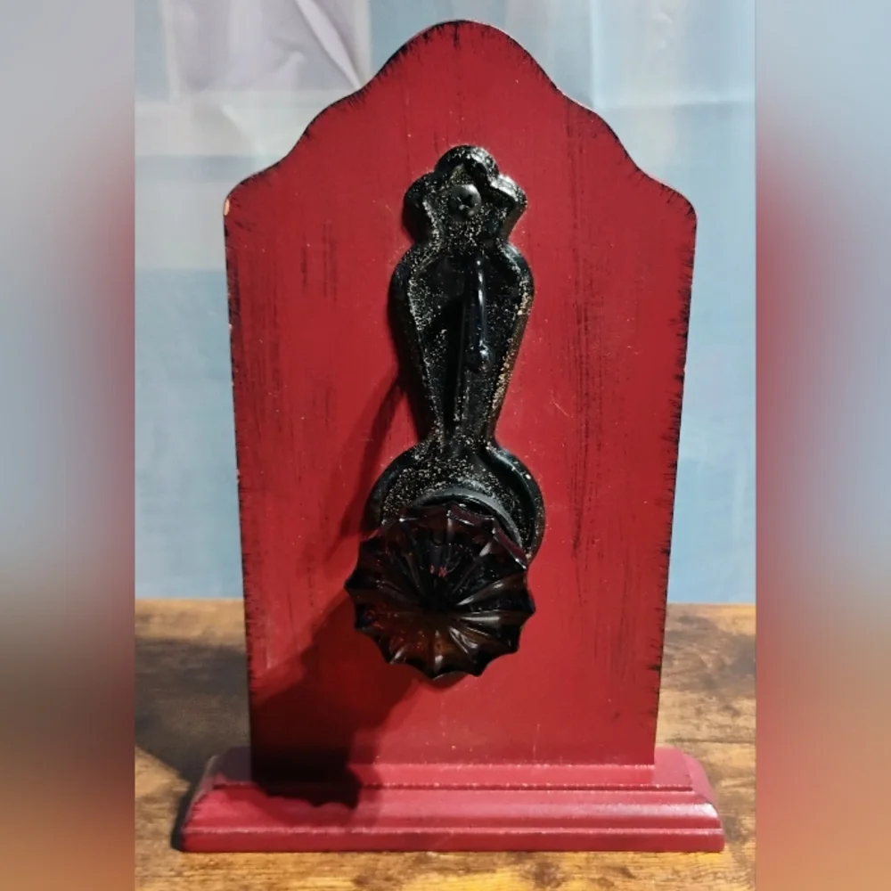 Red Doorknob Coat Hanger